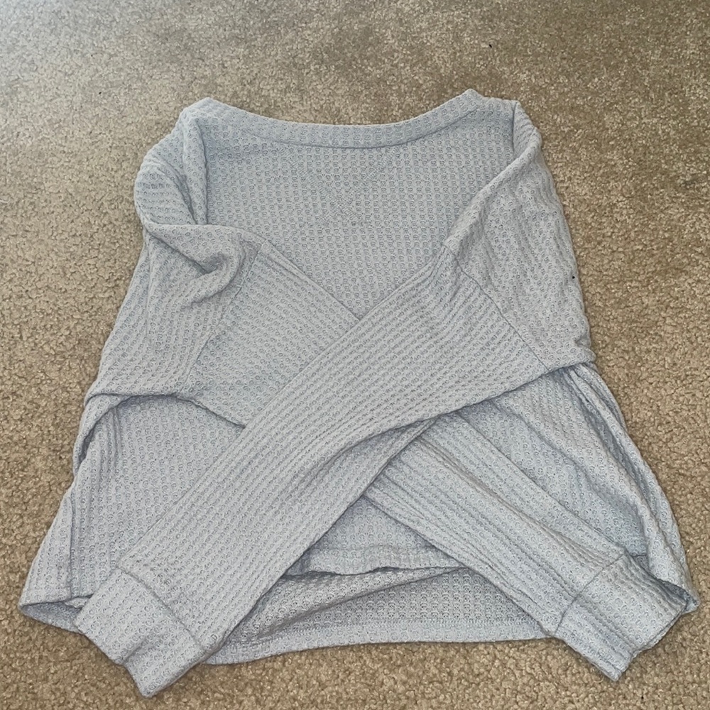 light blue long sleeve